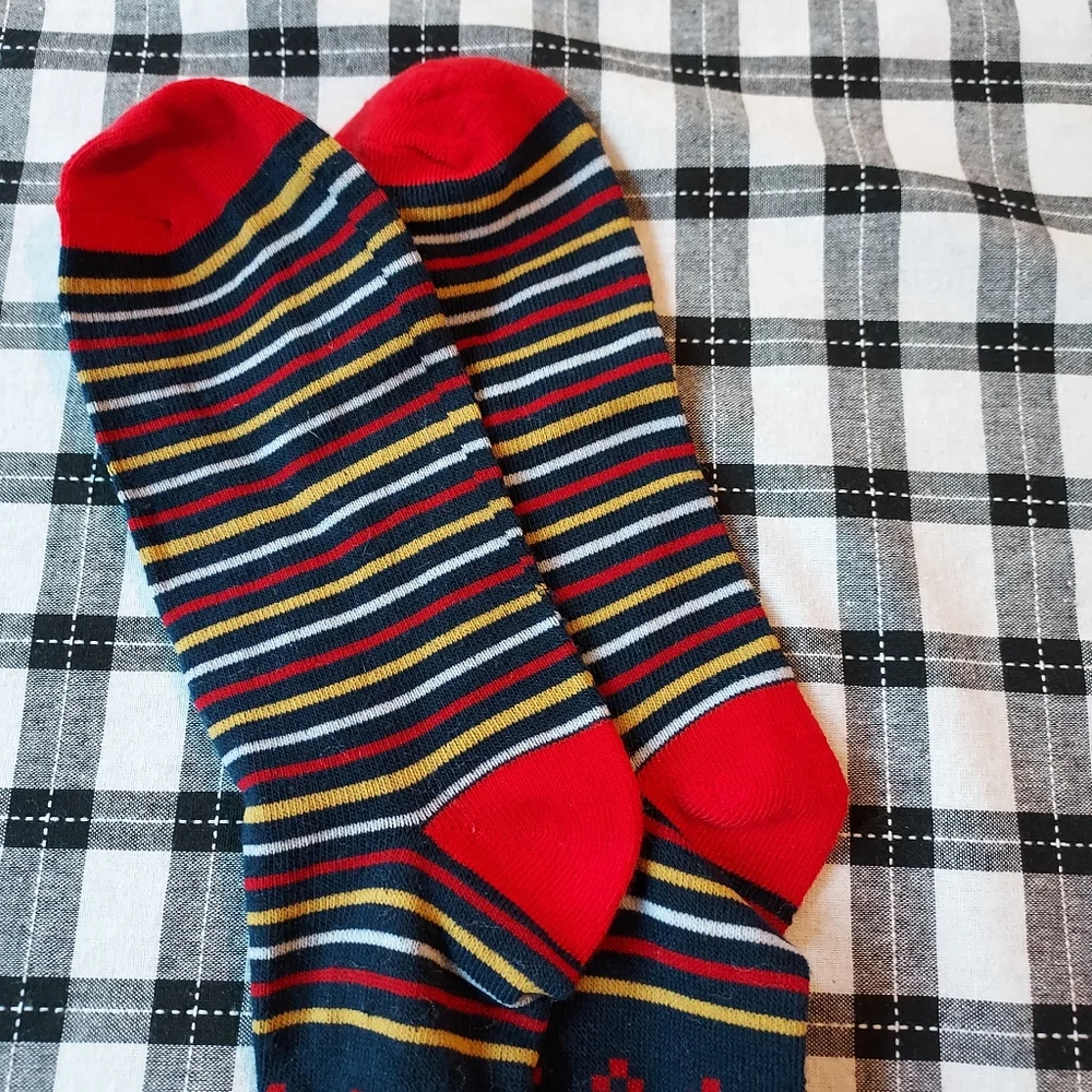 Knee High Christmas Socks Faux Fur Woman's